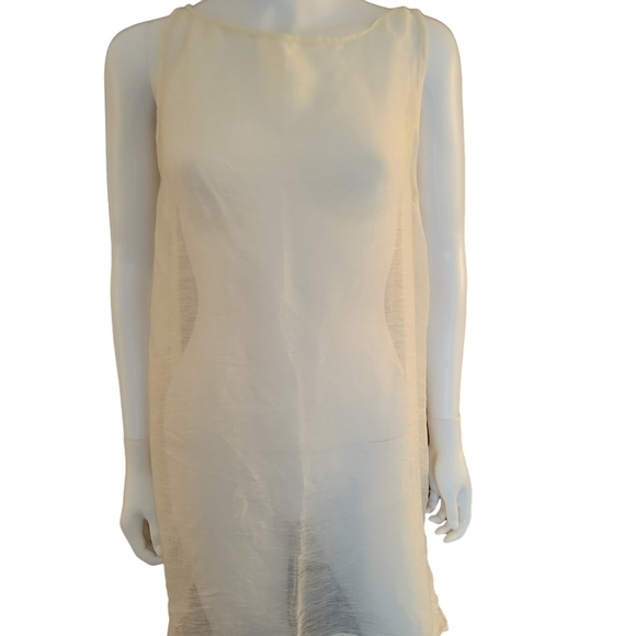 Anne Klein Swim Suit Cover Cream L - Picture 1 of 2